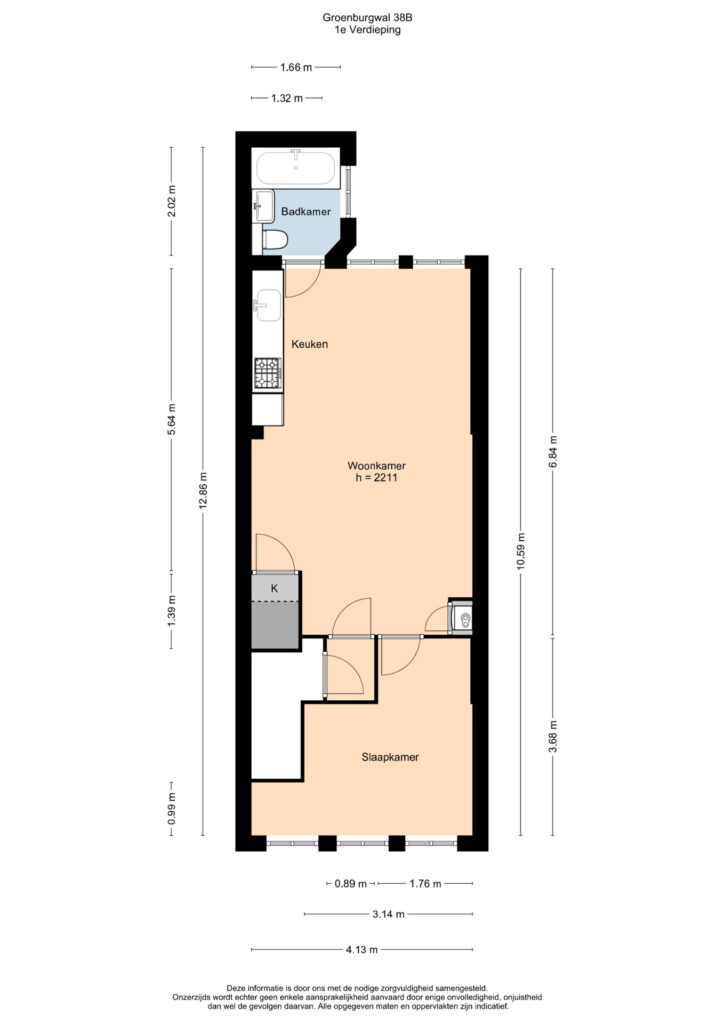 Plattegrond 2, Groenburgwal 38B