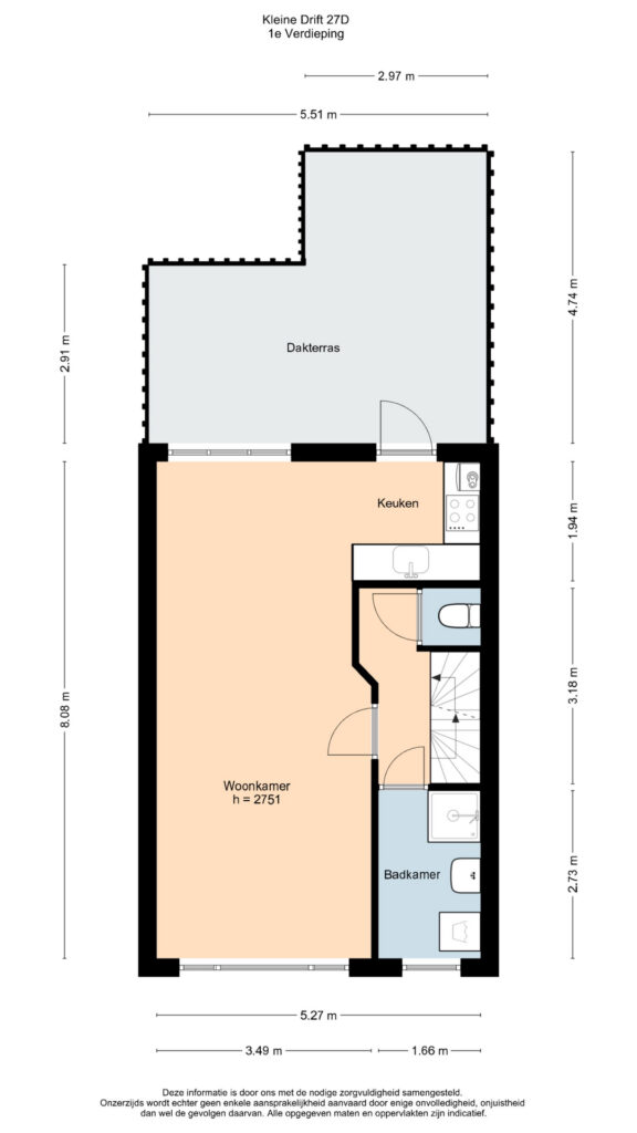 Plattegrond, Kleine Drift 27D