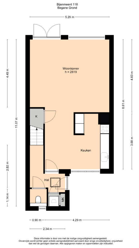 Plattegrond 2, Bijenmeent 118