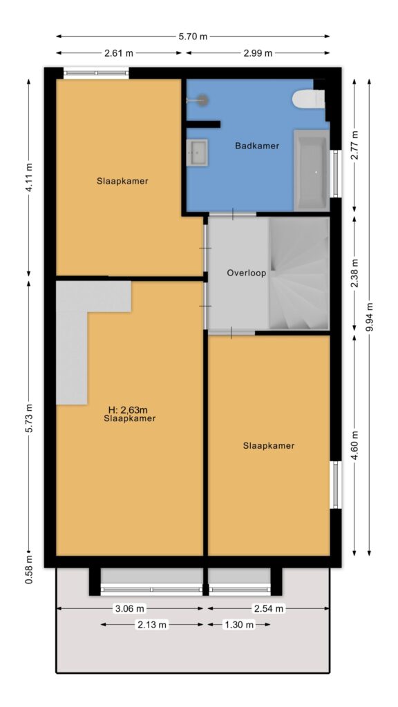 Plattegrond 2, Laantje van Rigter 12
