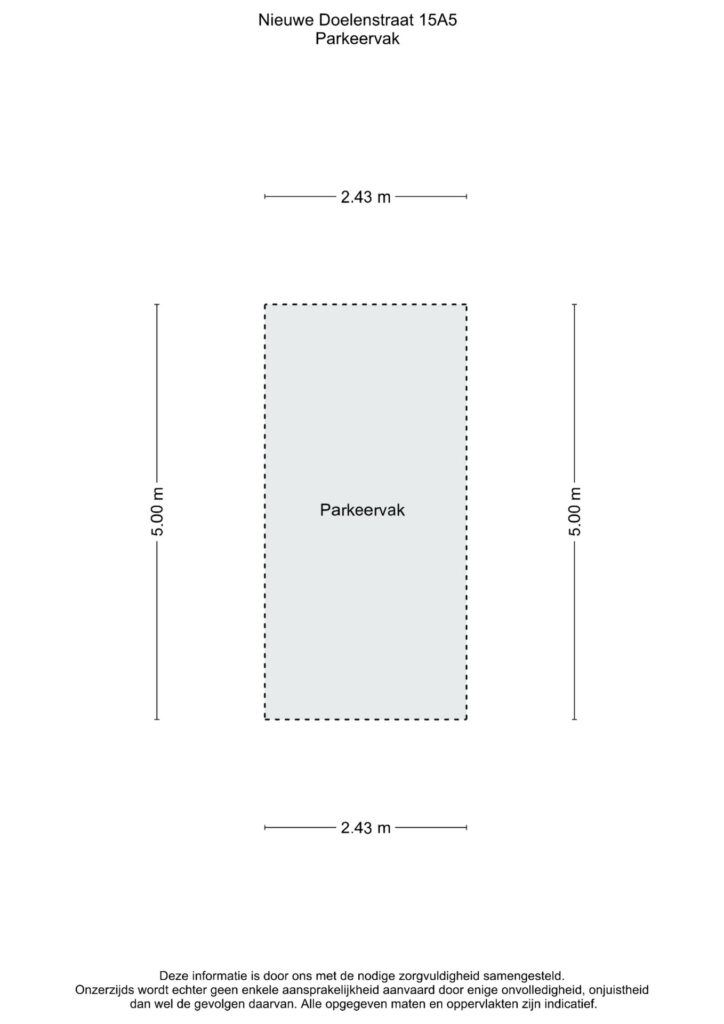 Plattegrond 5, Nieuwe Doelenstraat 15-5