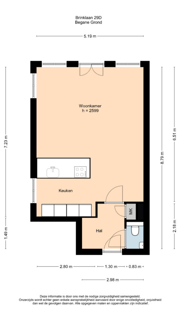 Plattegrond, Brinklaan 29D