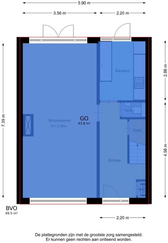 Plattegrond 6, Aelbert Cuypstraat 3