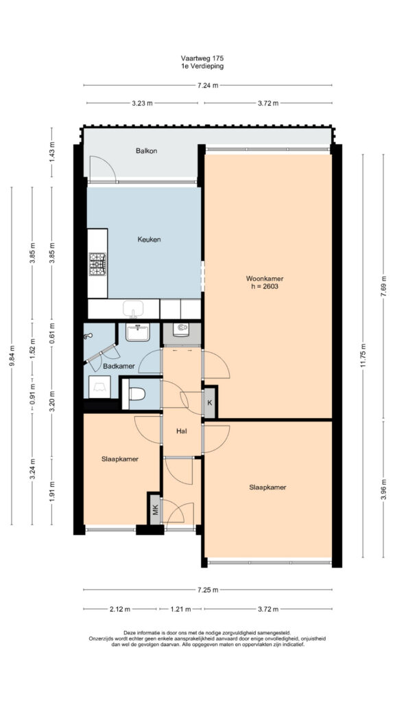Plattegrond 2, Vaartweg 175