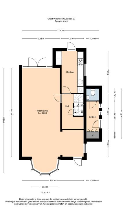 Plattegrond 3, Graaf Willem de Oudelaan 37