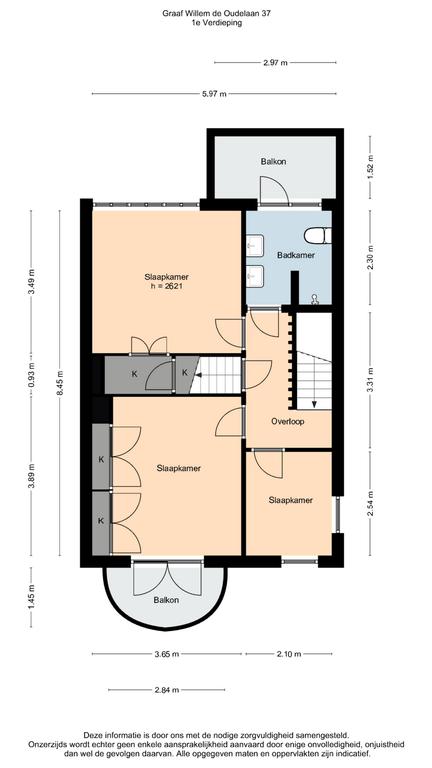 Plattegrond 2, Graaf Willem de Oudelaan 37