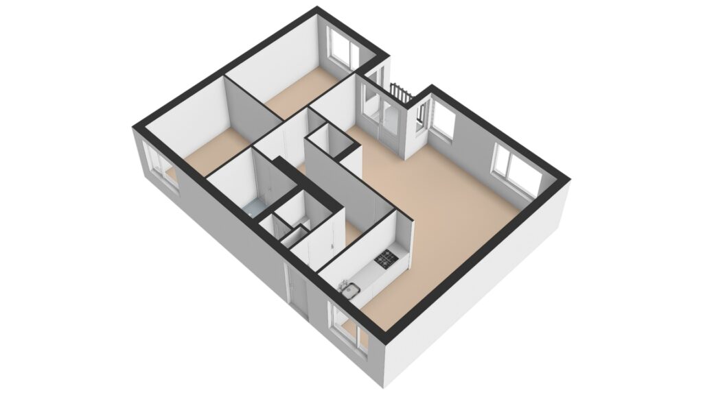 Plattegrond 2, Nieuwe Doelenstraat 7-2