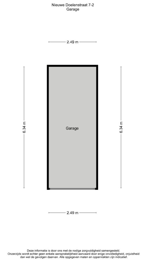 Plattegrond 4, Nieuwe Doelenstraat 7-2