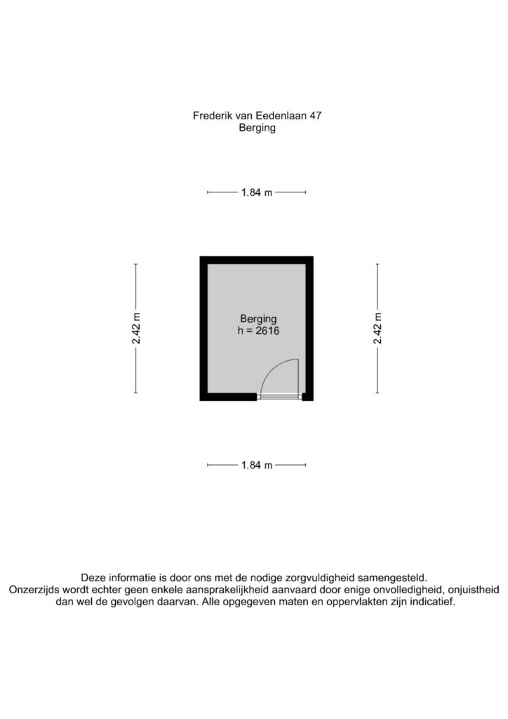 Plattegrond 3, Frederik van Eedenlaan 47