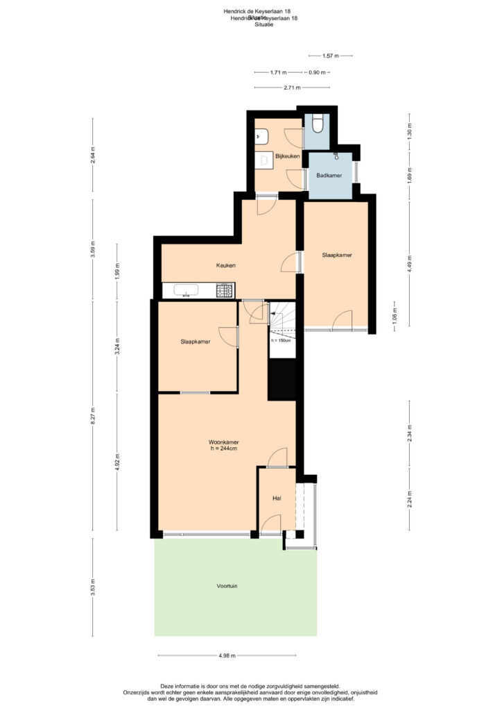 Plattegrond 4, Hendrick de Keyserlaan 18