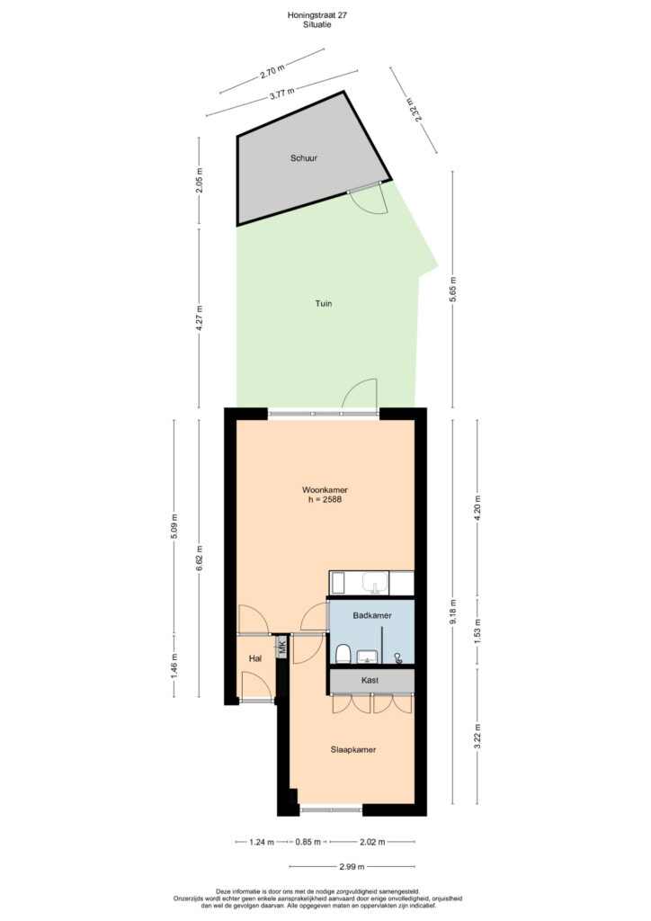 Plattegrond 2, Honingstraat 27