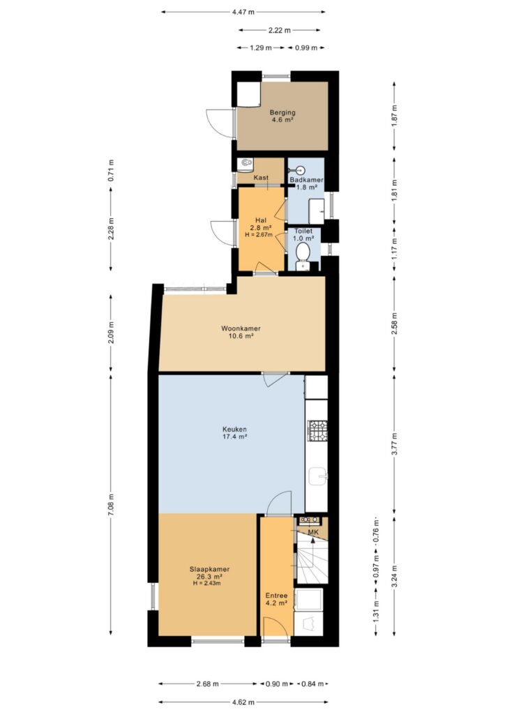 Plattegrond 3, Bakkerstraat 41