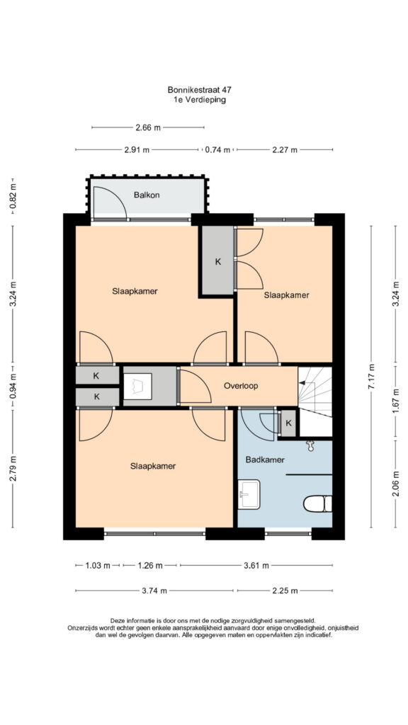 Plattegrond 7, Bonnikestraat 47