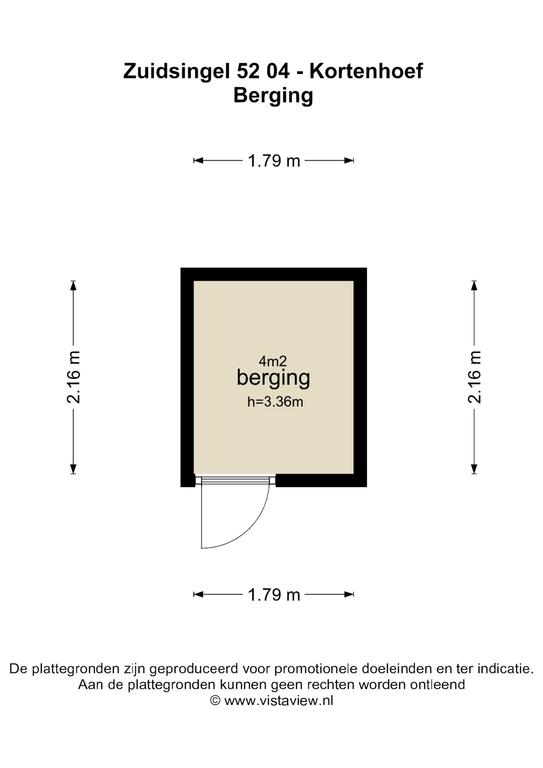 Plattegrond, Zuidsingel 52-4
