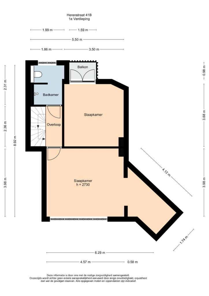 Plattegrond, Herenstraat 41B
