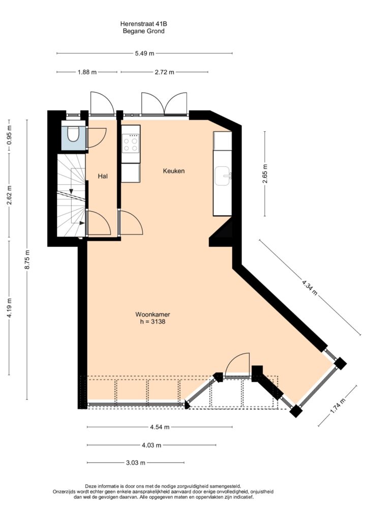 Plattegrond 5, Herenstraat 41B