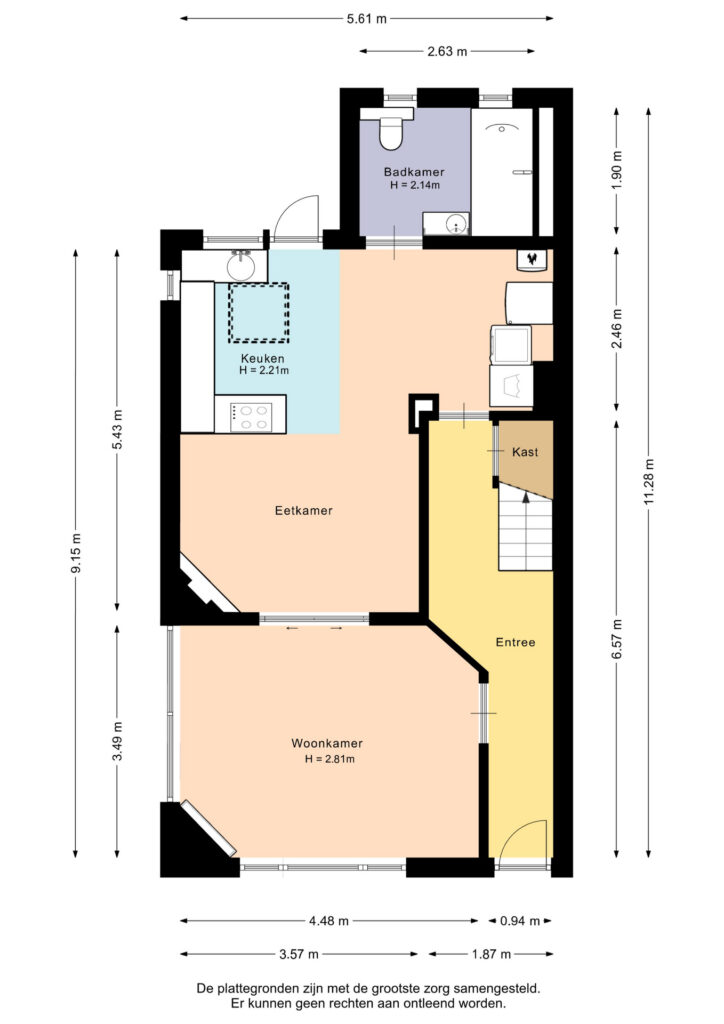 Plattegrond, Van Oldenbarneveltlaan 8