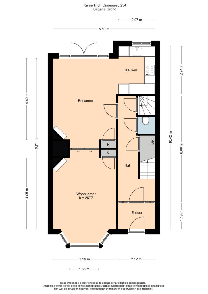 Plattegrond 3, Kamerlingh Onnesweg 254