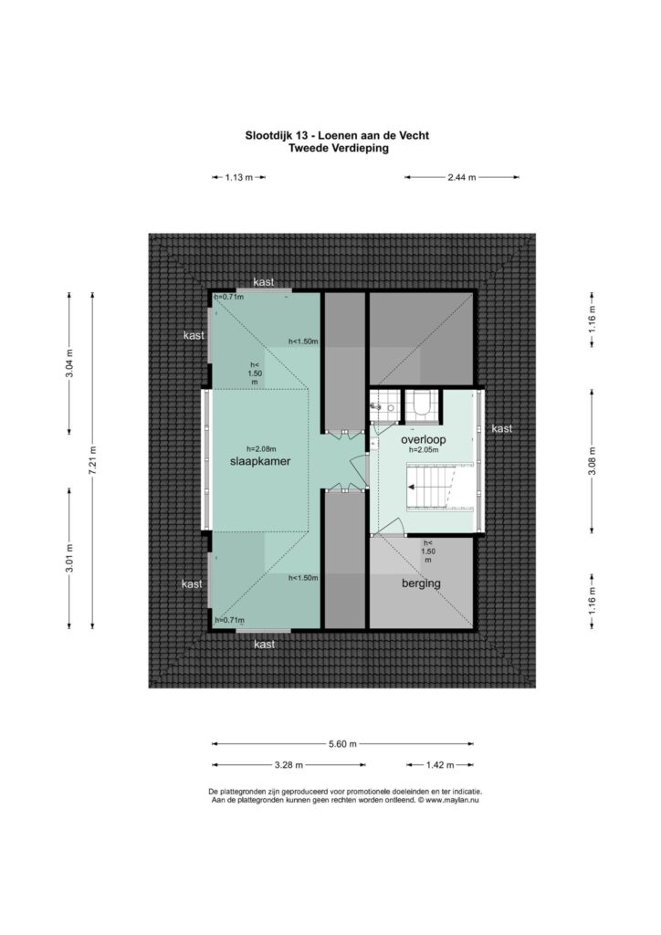 Plattegrond 7, Slootdijk 13