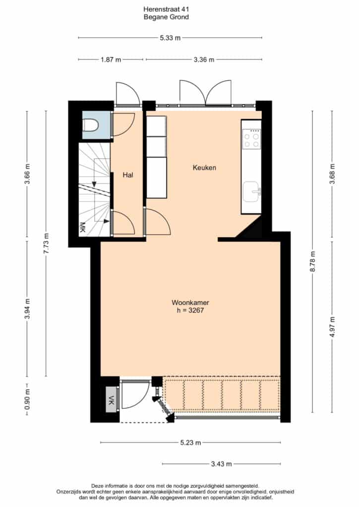 Plattegrond, Herenstraat 41