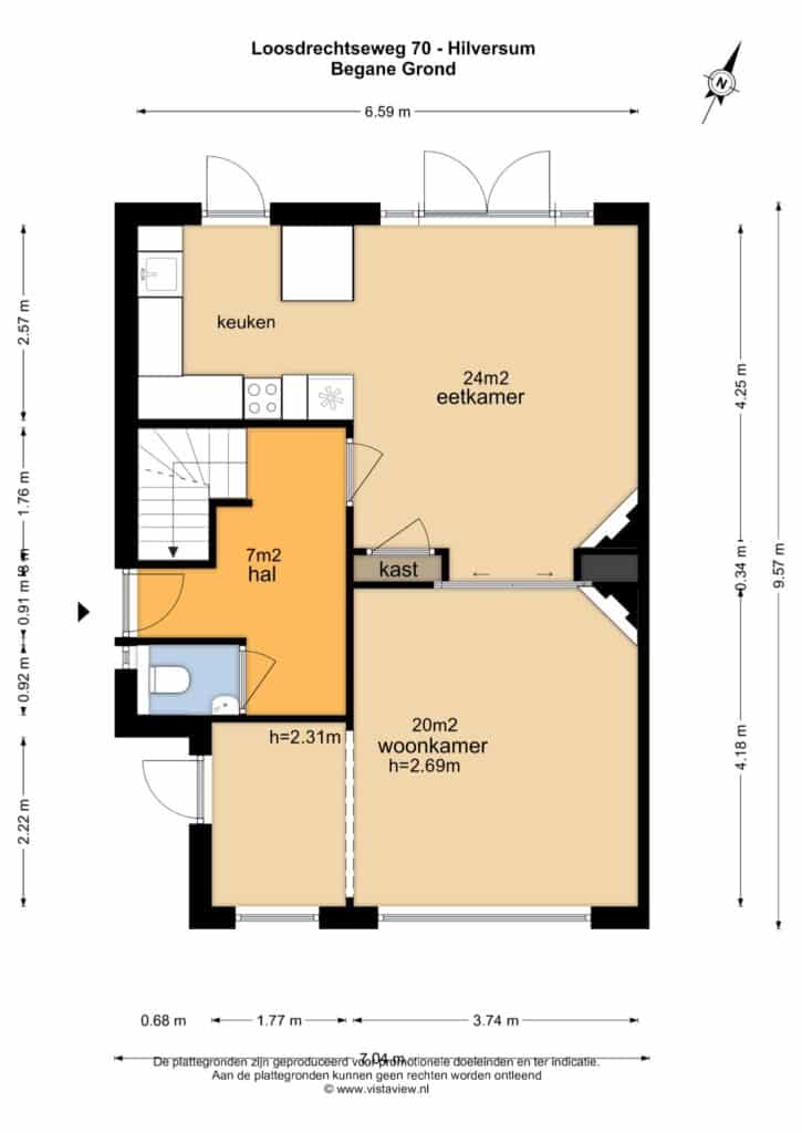 Plattegrond, Loosdrechtseweg 70