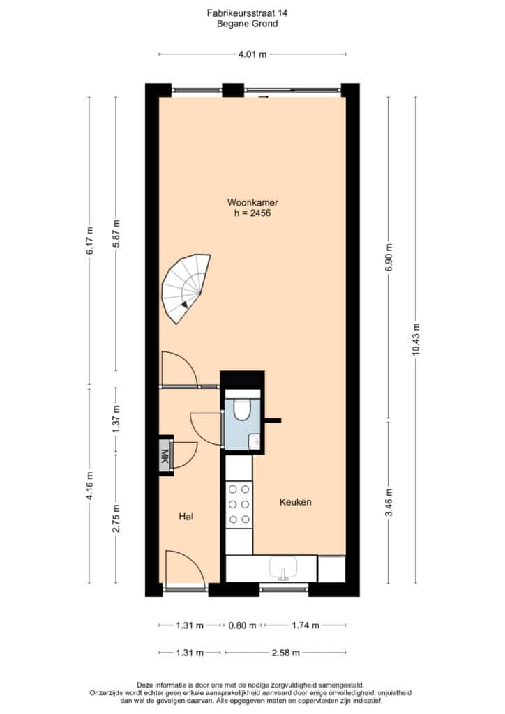 Plattegrond 3, Fabrikeursstraat 14