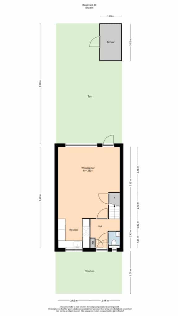 Plattegrond, Bleekveld 20