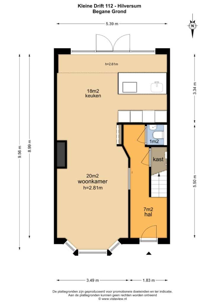 Plattegrond 2, Kleine Drift 112