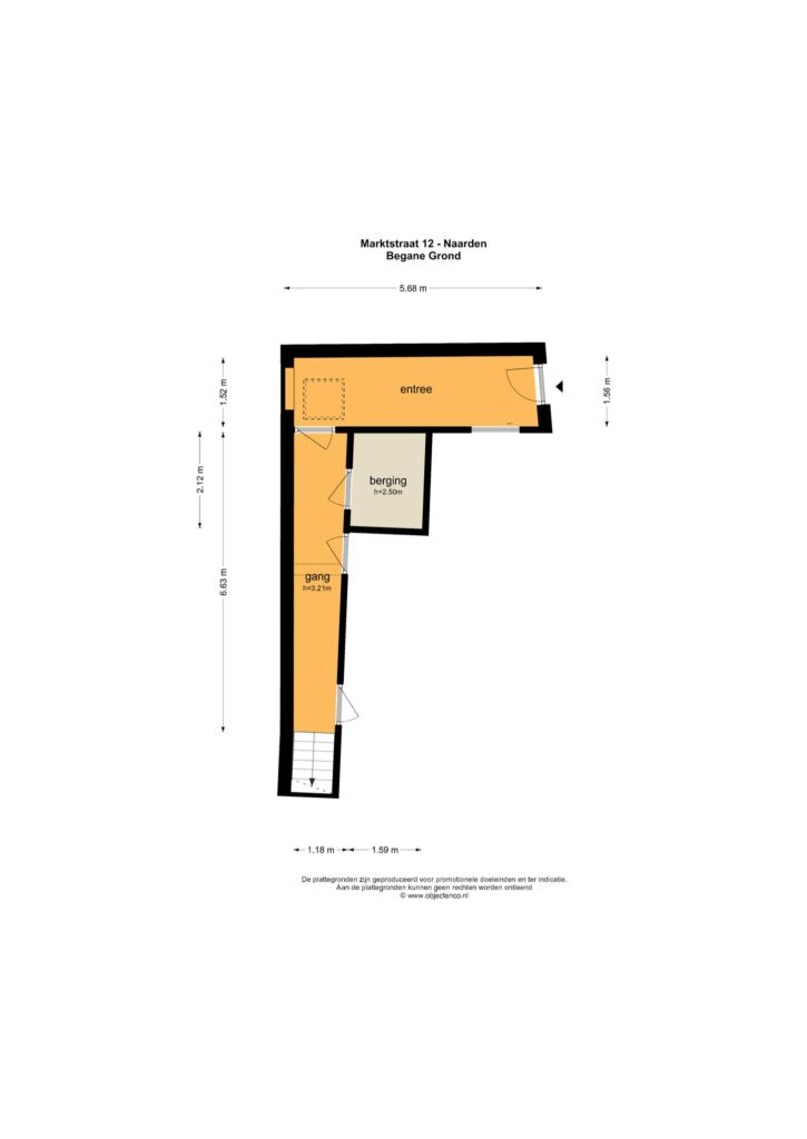Plattegrond, Marktstraat 12