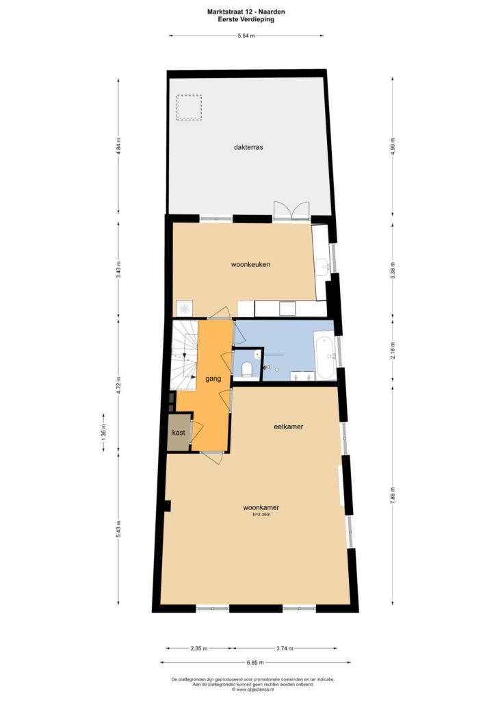 Plattegrond 2, Marktstraat 12