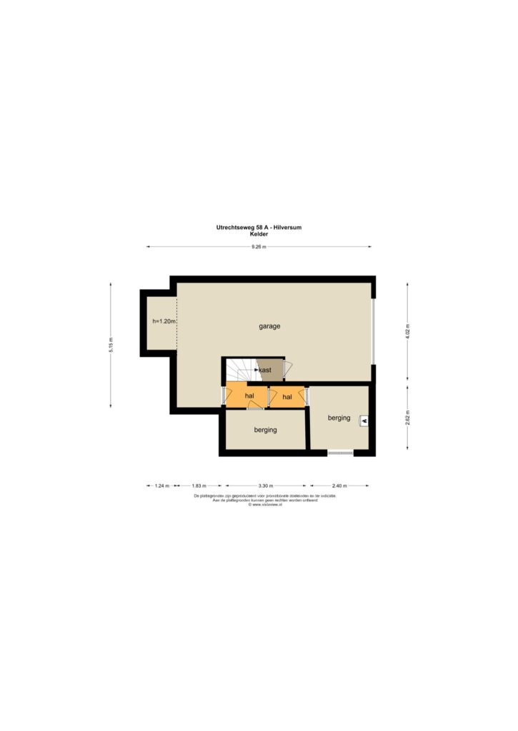 Plattegrond 3, Utrechtseweg 58A