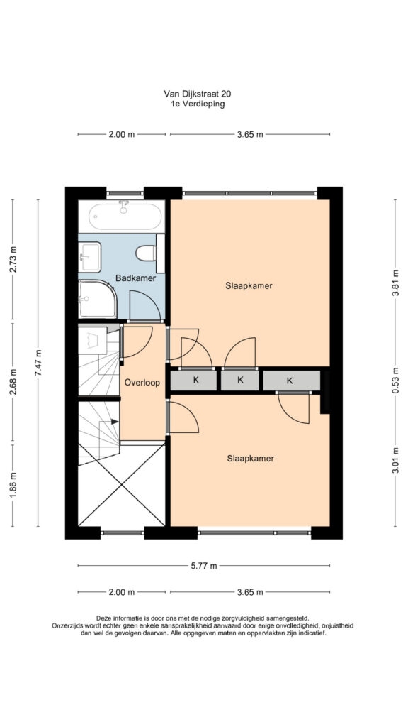 Plattegrond 4, Van Dijkstraat 20