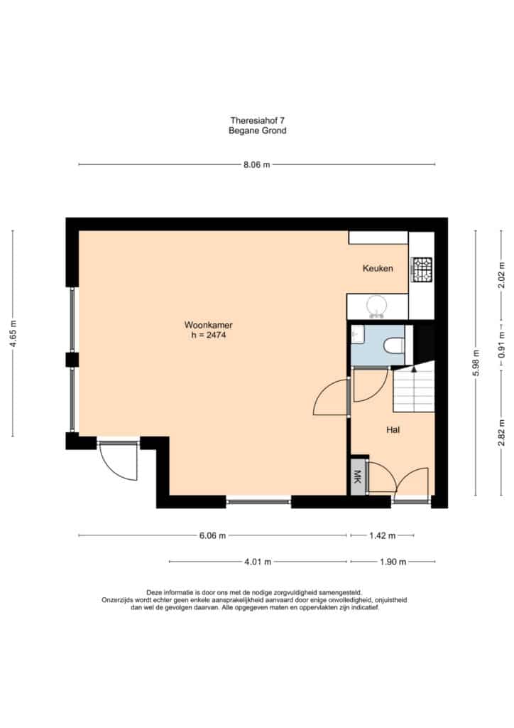 Plattegrond 2, Theresiahof 7