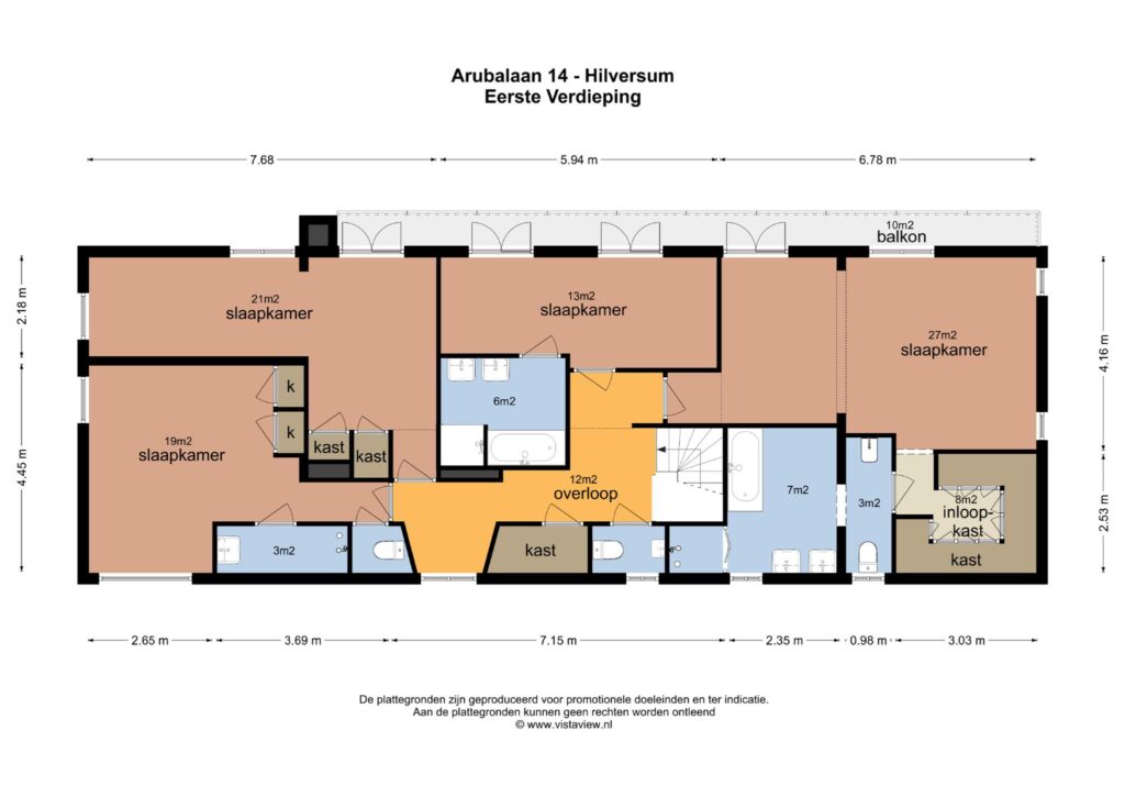Plattegrond 7, Arubalaan 14