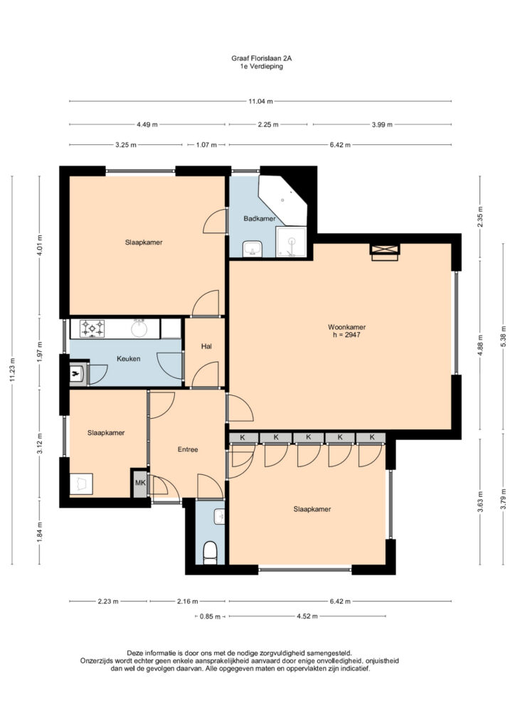 Plattegrond, Graaf Florislaan 2A