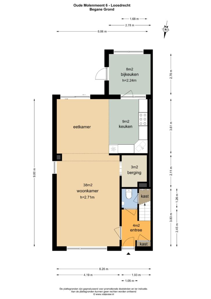 Plattegrond, Oude Molenmeent 6