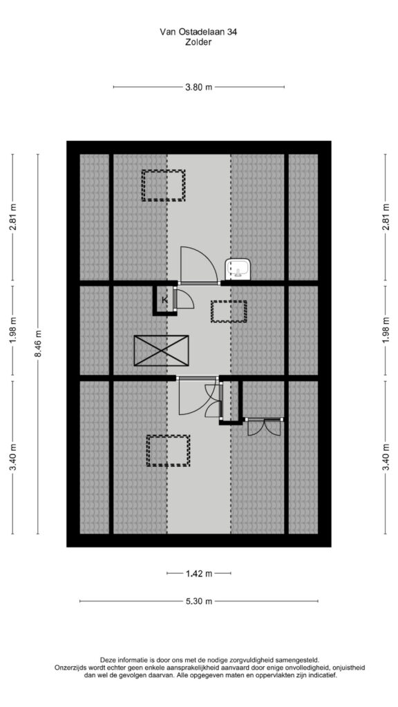 Plattegrond 8, van Ostadelaan 34
