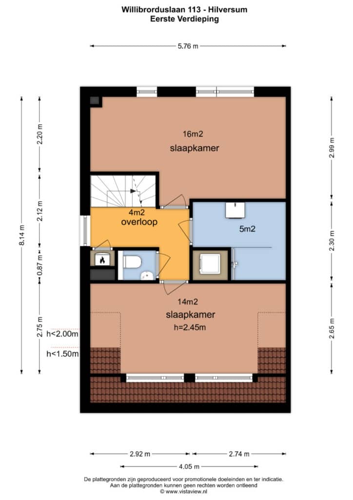 Plattegrond, Willibrorduslaan 113