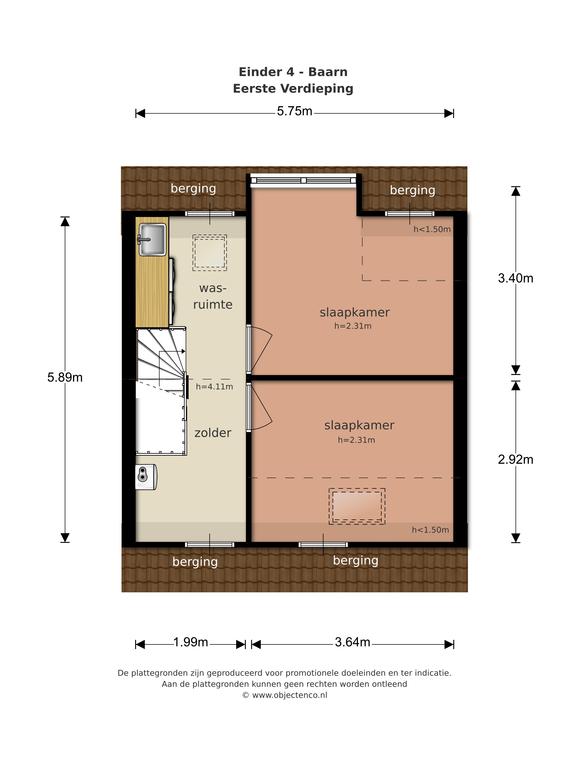Plattegrond 2, Einder 4