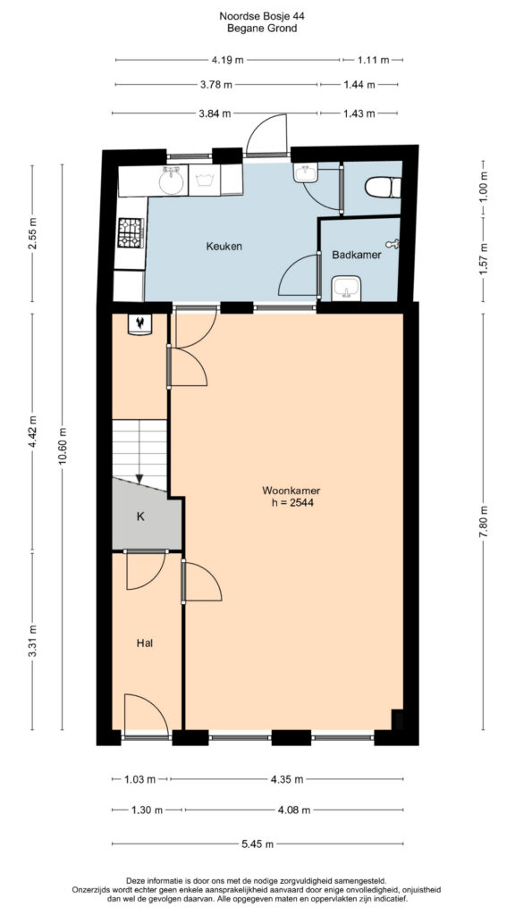 Plattegrond, Noordse Bosje 44
