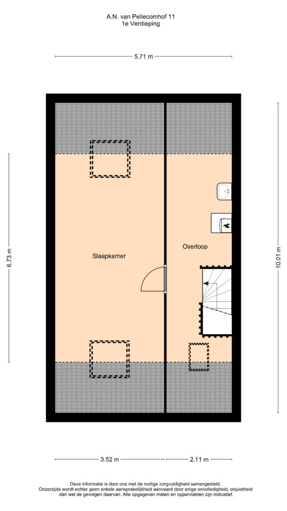 Plattegrond 2, A.N.van Pellecomhof 11