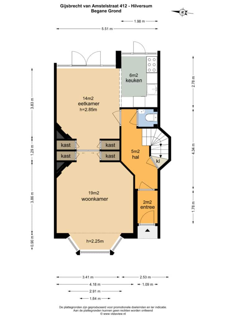 Plattegrond, Gijsbrecht van Amstelstraat 412
