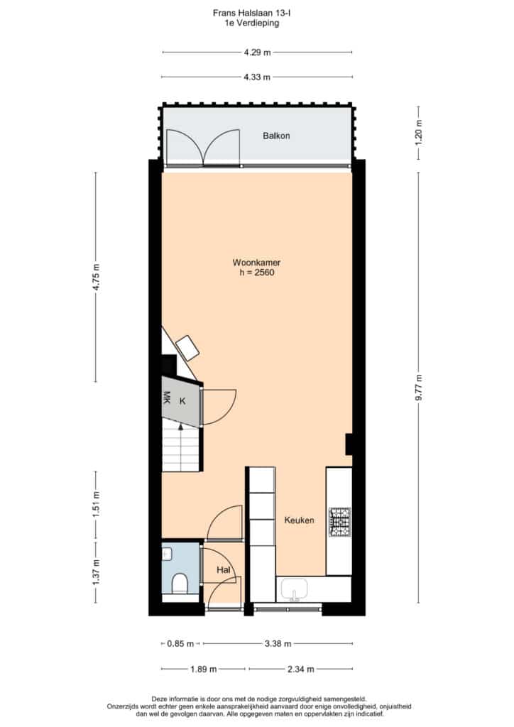 Plattegrond 2, Frans Halslaan 13I