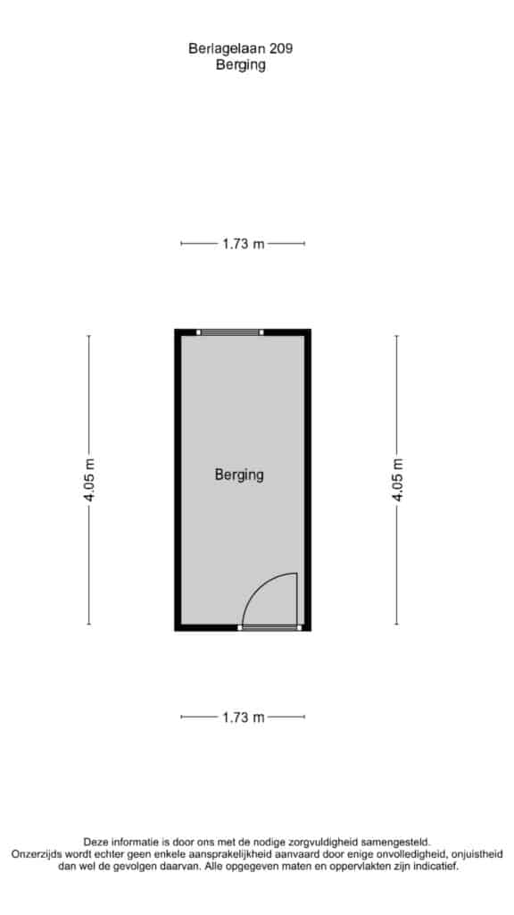 Plattegrond 4, Berlagelaan 209