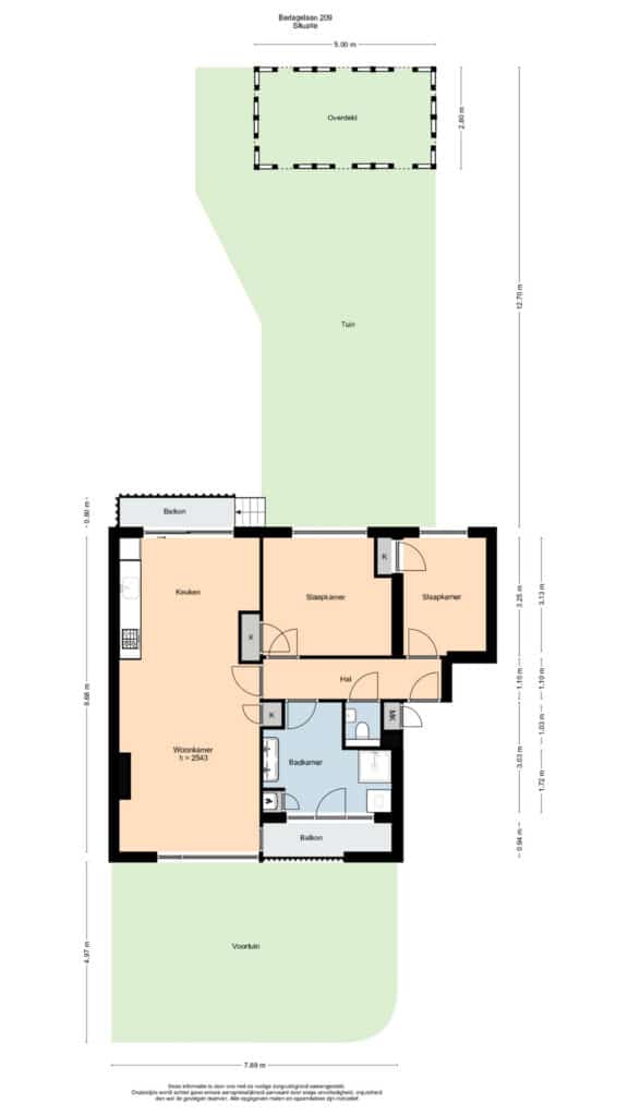 Plattegrond 3, Berlagelaan 209