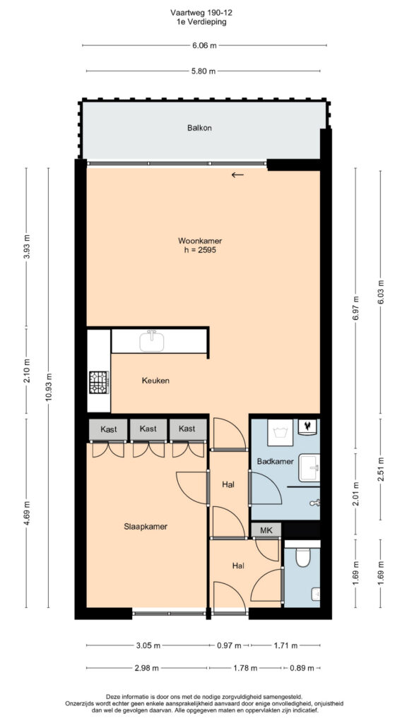 Plattegrond 2, Vaartweg 190-12