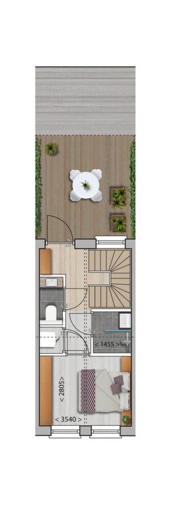 Plattegrond 2, Emmastraat 36H