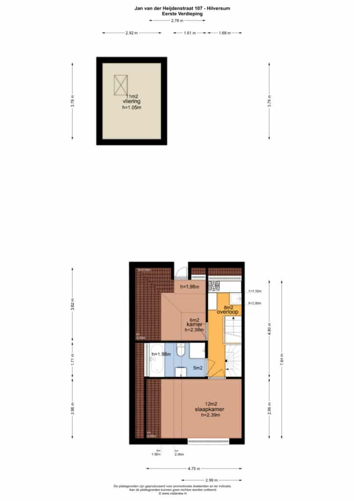 Plattegrond 4, Jan van der Heijdenstraat 107