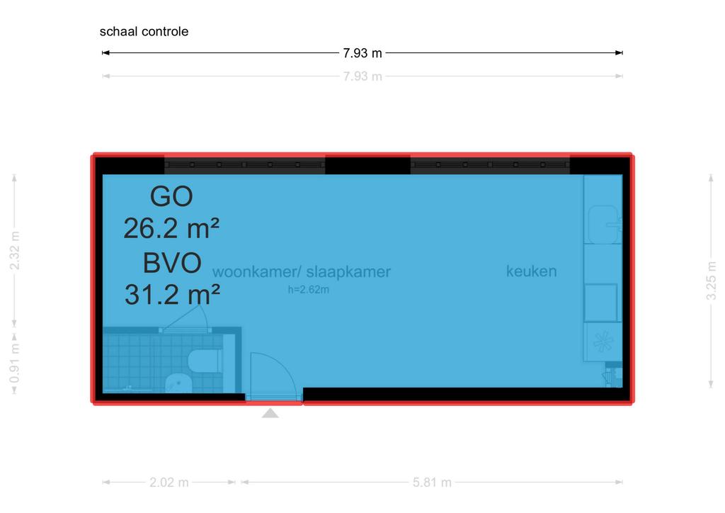 Plattegrond 4, 1e Oosterstraat 2C