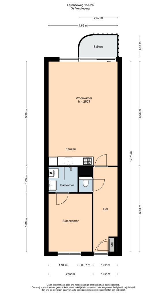 Plattegrond 2, Larenseweg 157-26
